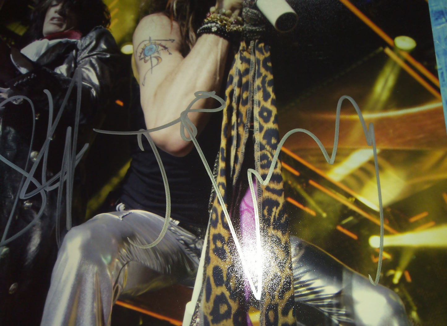 Joe Perry & Steven Tyler Hand Signed Autograph 8x10 Photo JSA COA Aerosmith