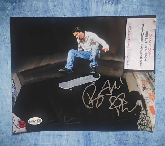 Bam Margera Hand Signed Autograph 8x10 Photo JSA COA Jackass