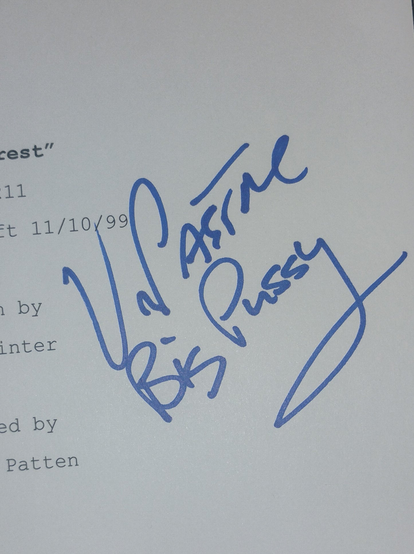 Vincent Pastore Hand Signed Autograph The Sopranos Script COA