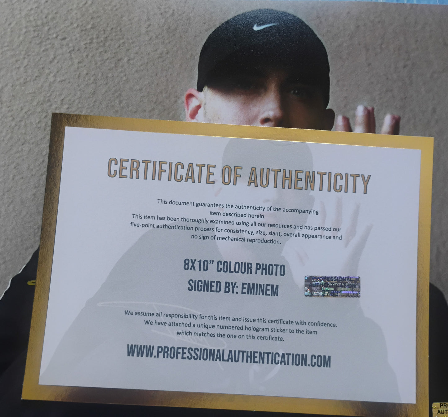Eminem Hand Signed Autograph 8x10 Photo COA