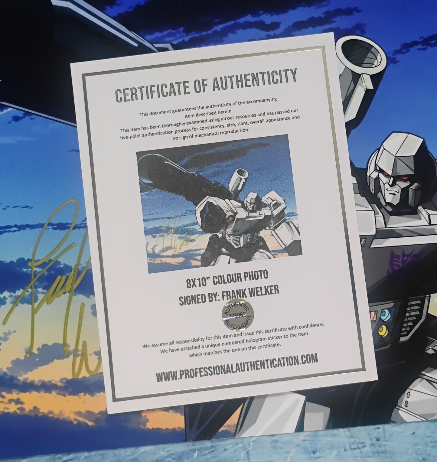 Frank Welker Hand Signed Autograph 8x10 Photo COA Megatron