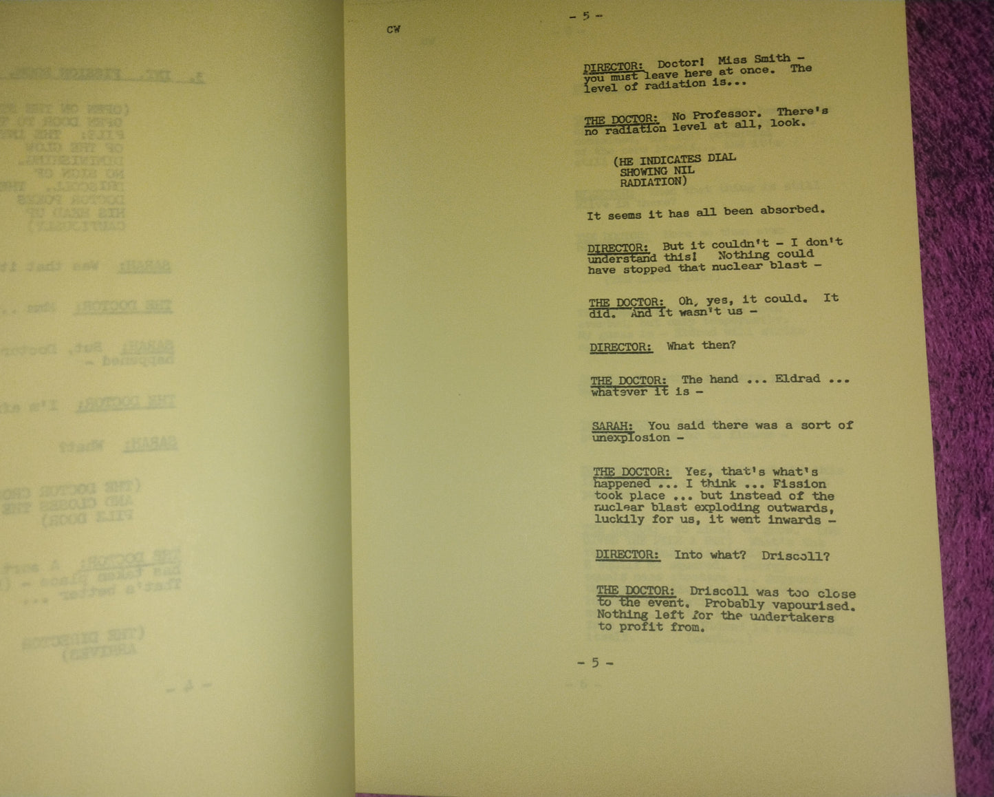 Elisabeth Sladen & Tom Baker Hand Signed Autograph Doctor Who Script COA