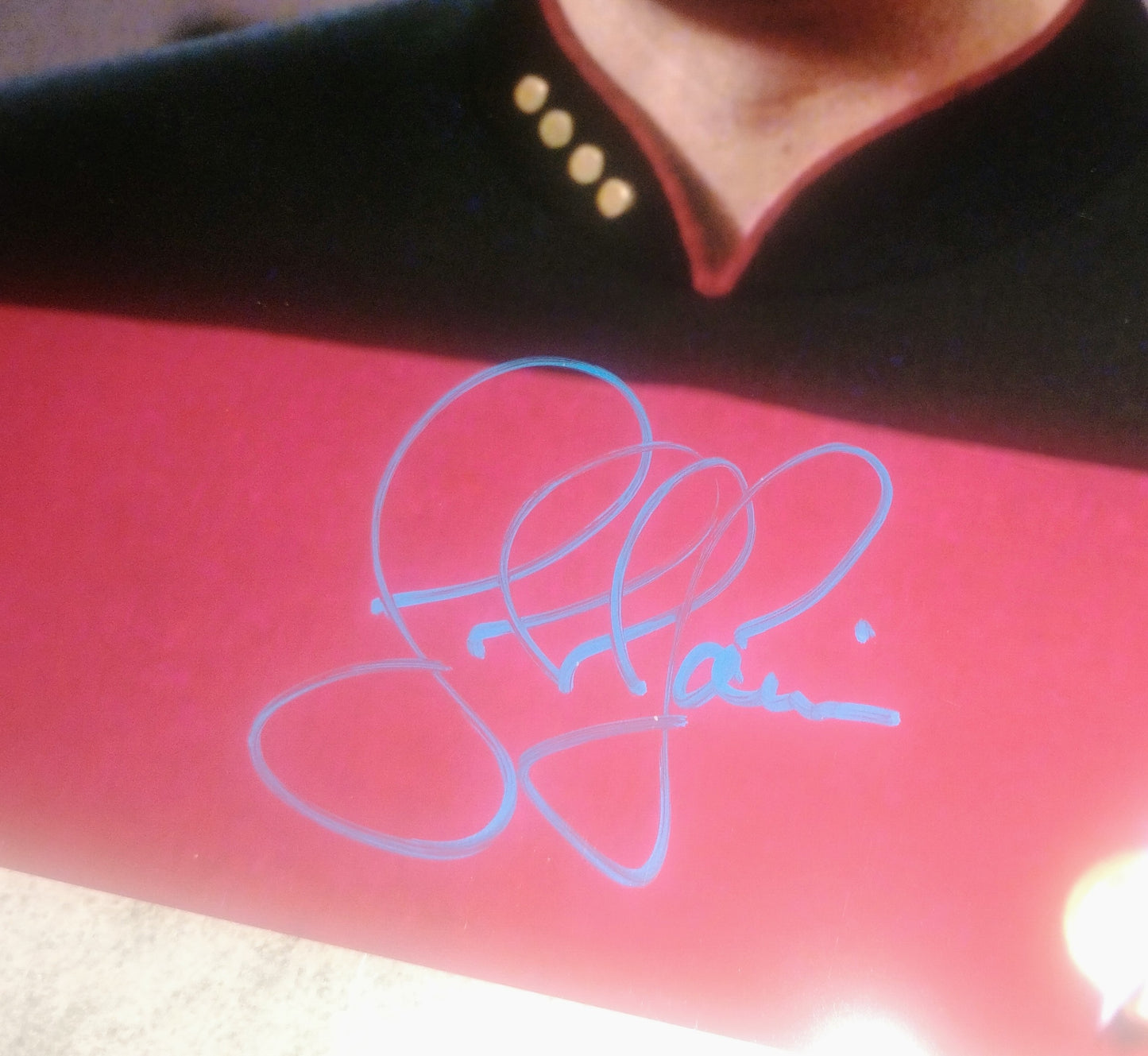 John De Lancie Hand Signed Autograph 8x10 Photo COA Star Trek