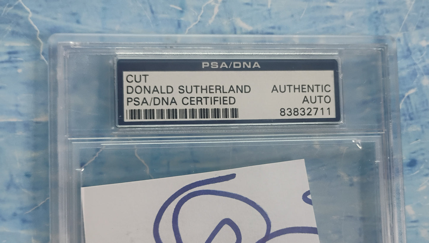 Donald Sutherland Hand Signed Autograph PSA COA