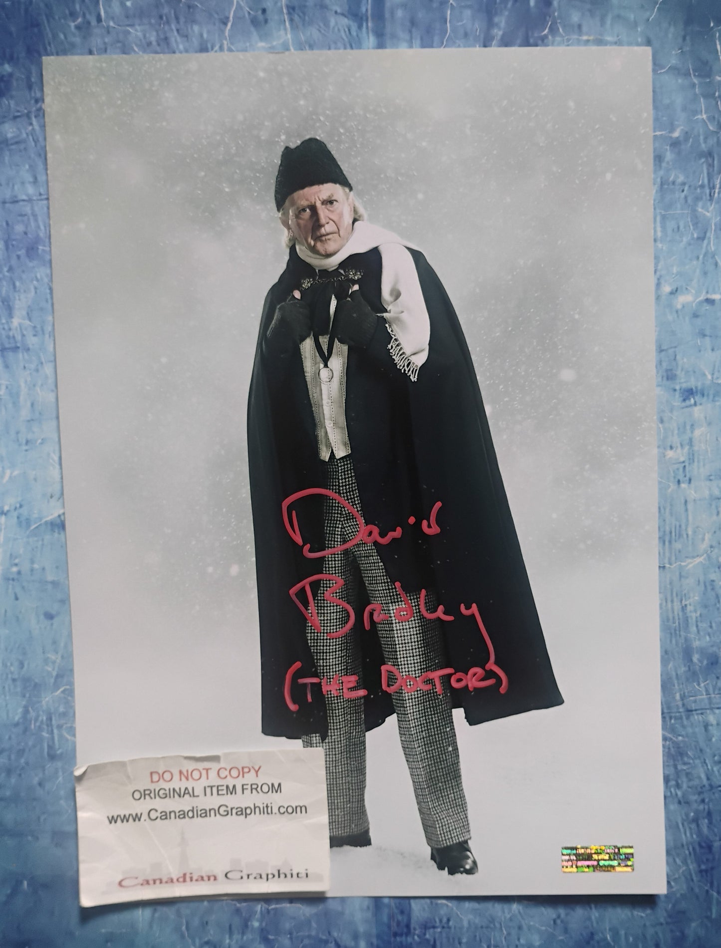 David Bradley Hand Signed Autograph Photo COA Doctor Who