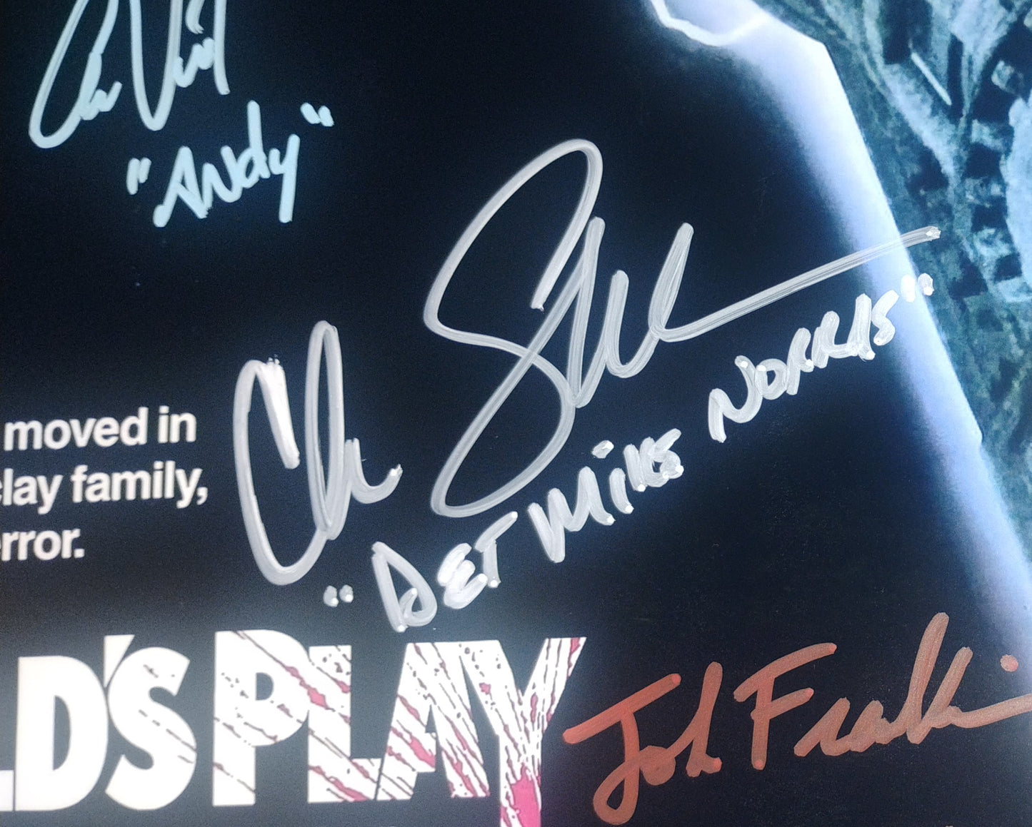Child's Play 6x Cast Hand Signed Autograph Photo COA