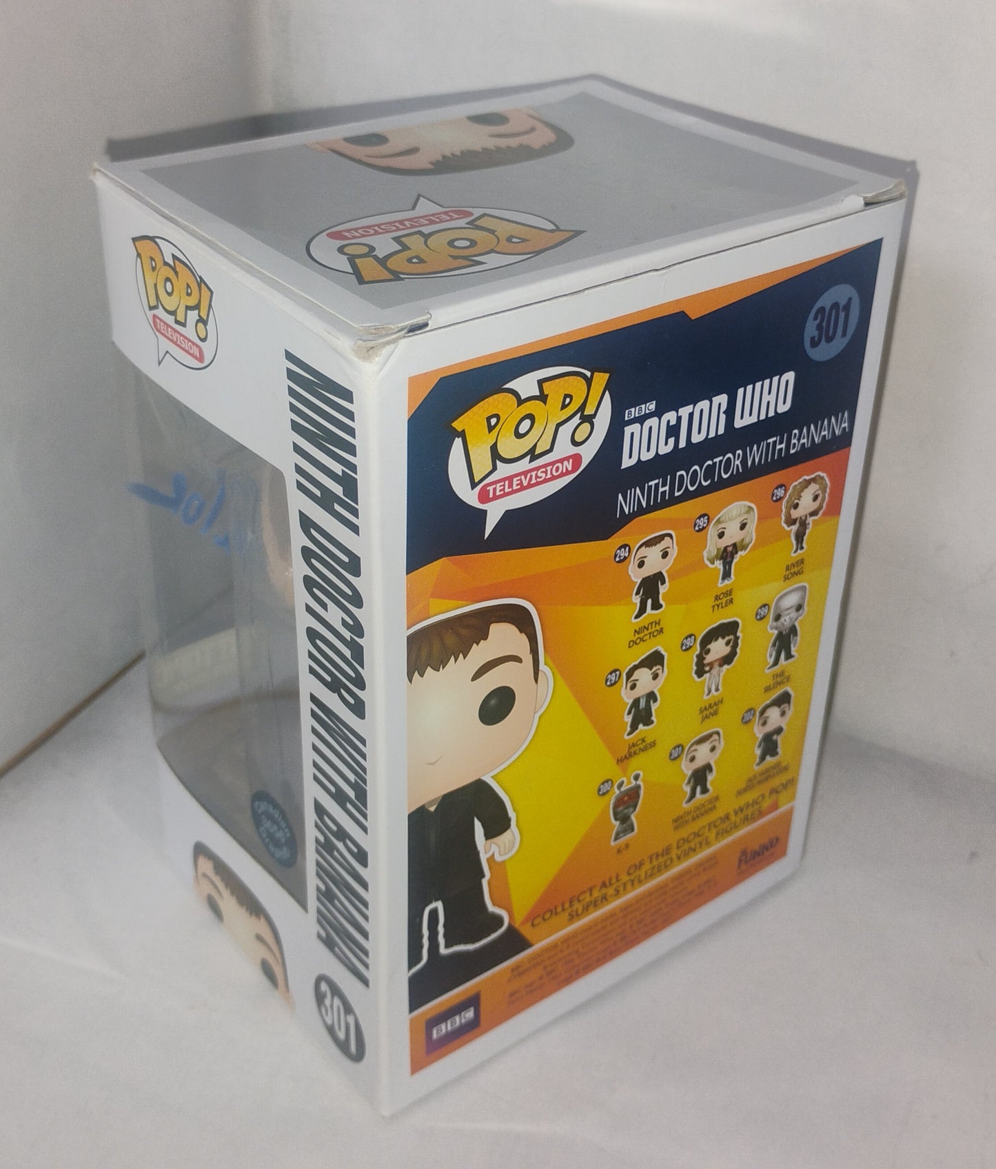Christopher Eccleston Hand Signed Autograph Doctor Who Funko Pop COA