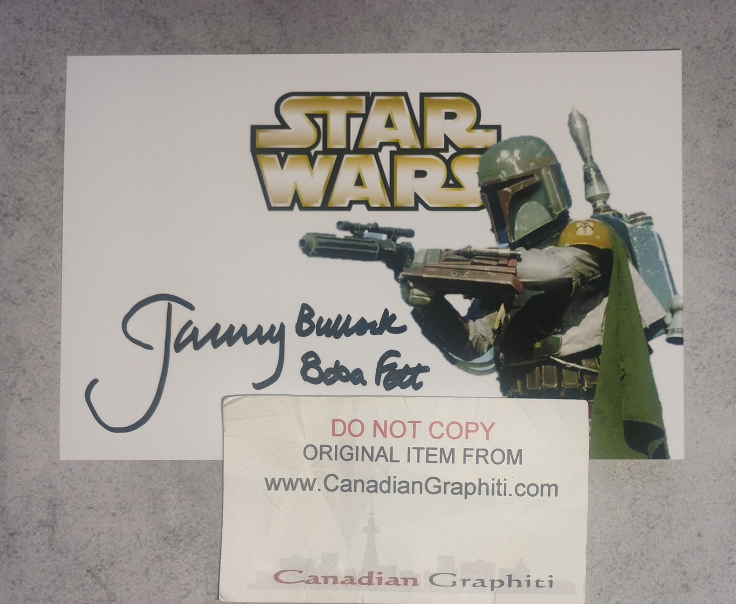 Jeremy Bulloch Hand Signed Autograph Photo COA Star Wars