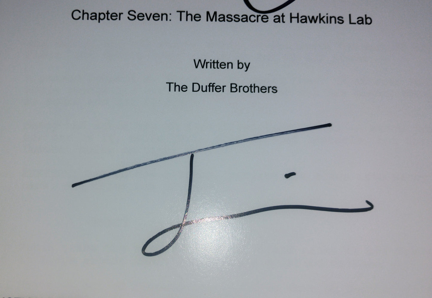 Joseph Quinn & Jamie Campbell Bower Hand Signed Autograph Stranger Things Script COA