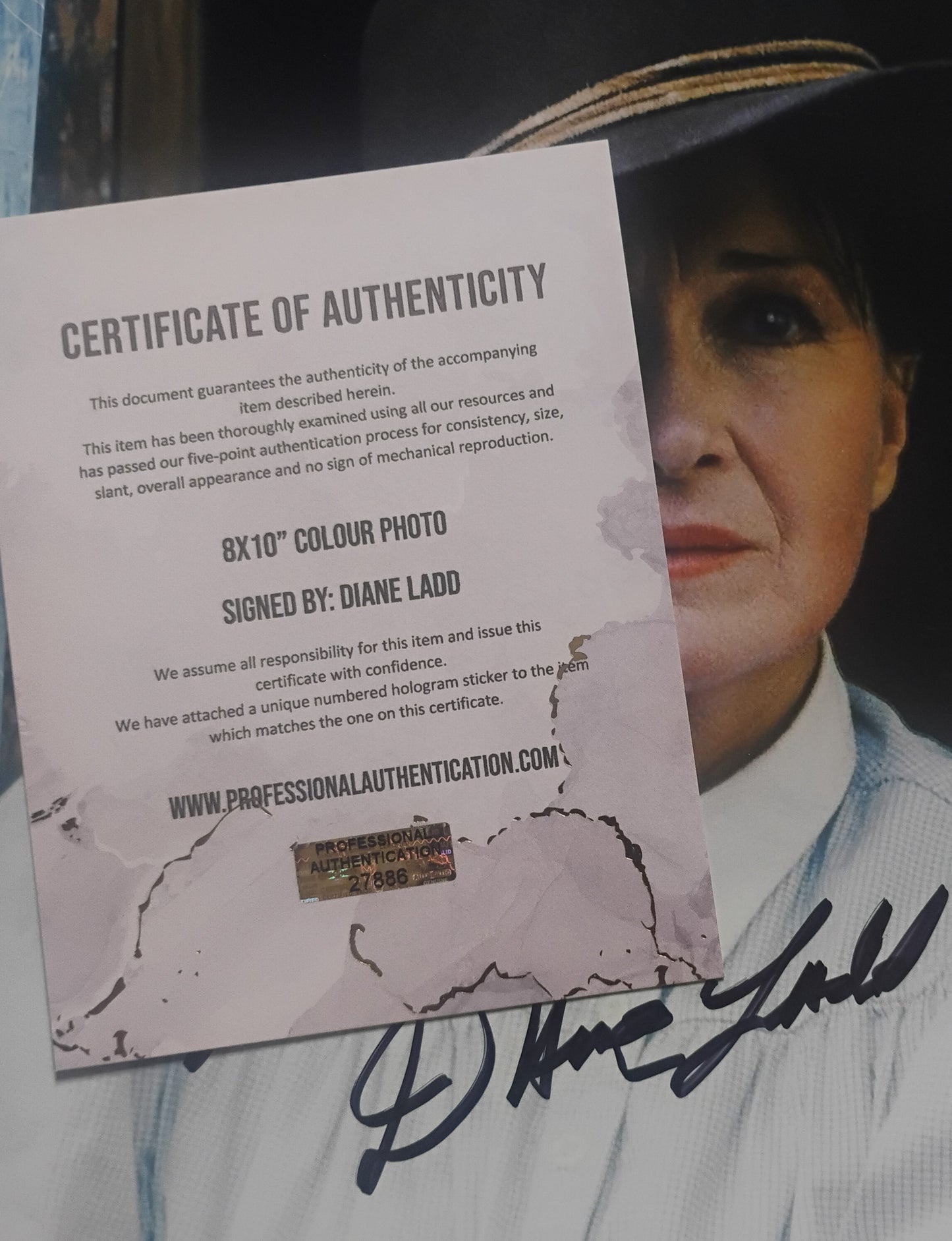 Diane Ladd Hand Signed Autograph 8x10 Photo COA Dr. Quinn Medicine Woman