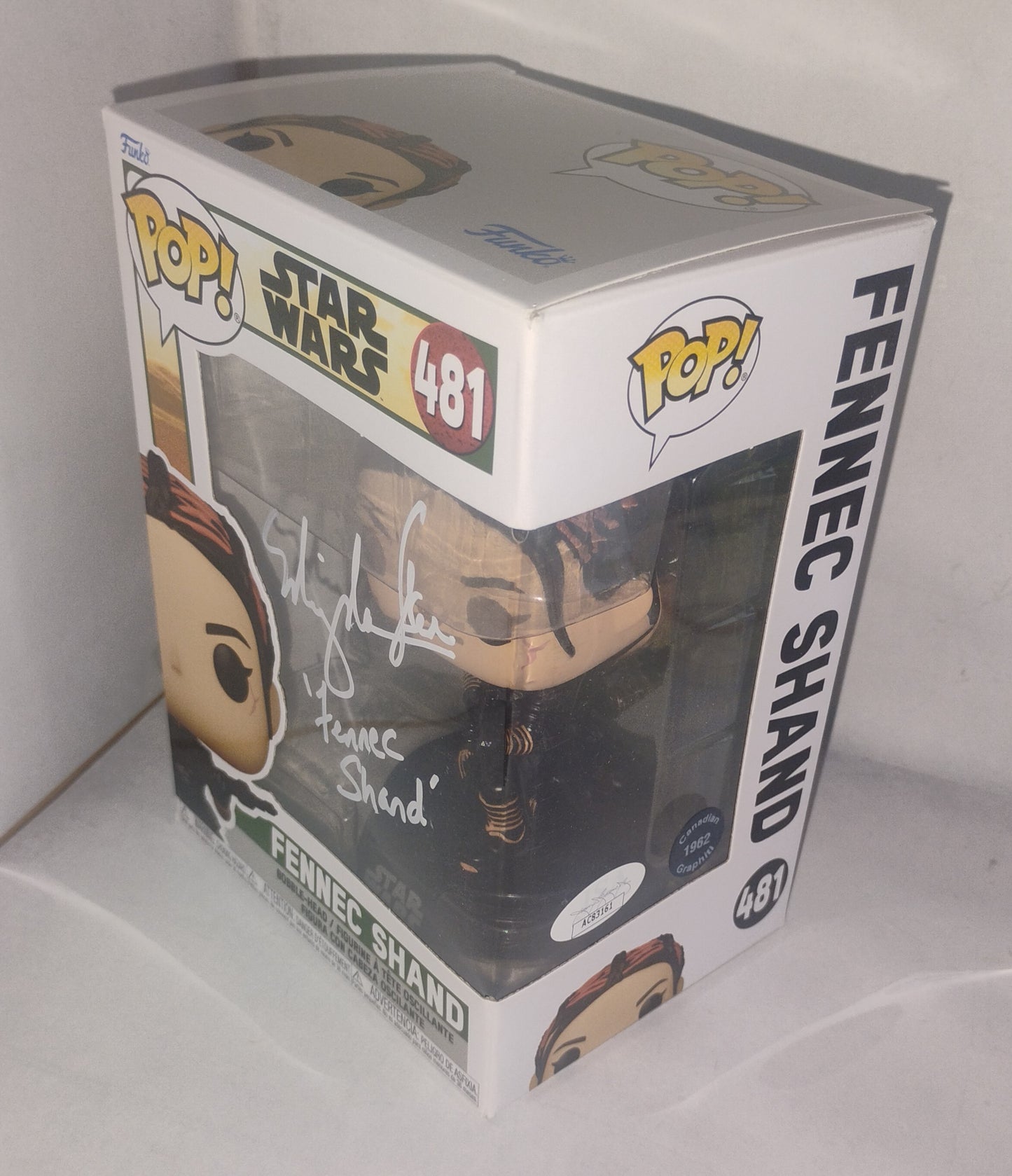 Ming-Na Wen Hand Signed Autograph Funko Pop JSA COA Star Wars Fennec Shand