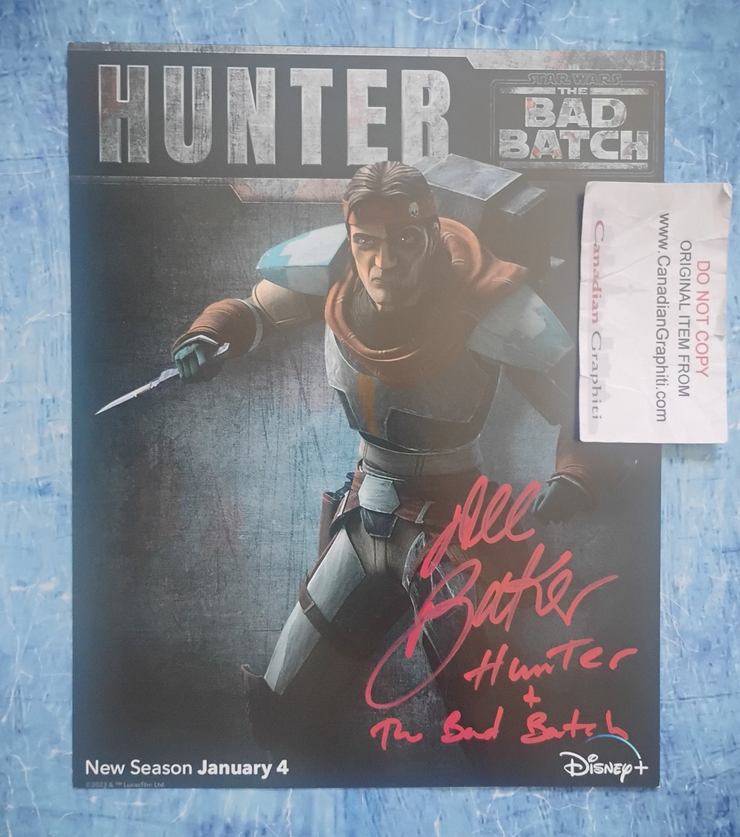 Dee Bradley Baker Hand Signed Autograph 8x10 Photo JSA COA Star Wars