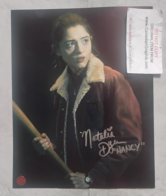 Natalia Dyer Hand Signed Autograph 8x10 Photo COA Stranger Things