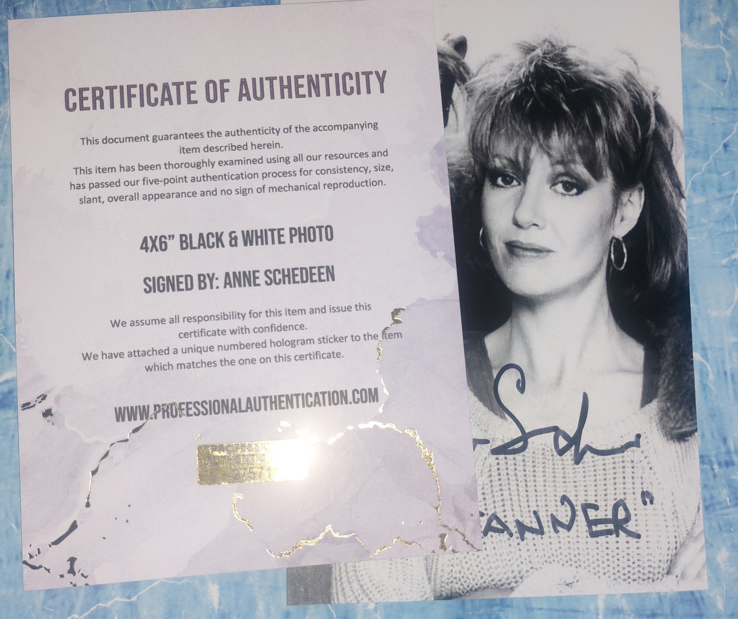 Anne Schedeen Hand Signed Autograph Photo COA Alf