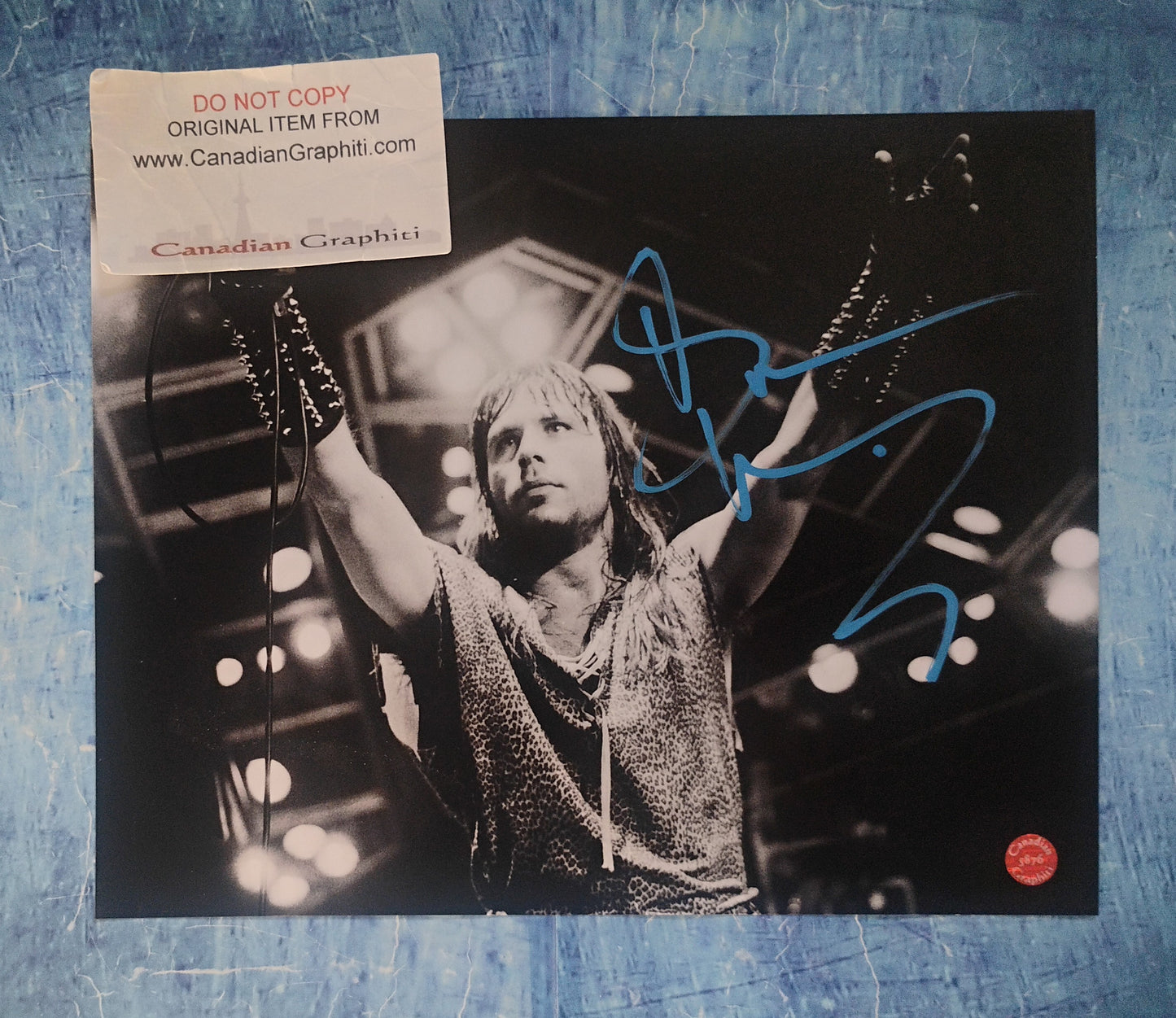 Bruce Dickinson Hand Signed Autograph 8x10 Photo COA Iron Maiden