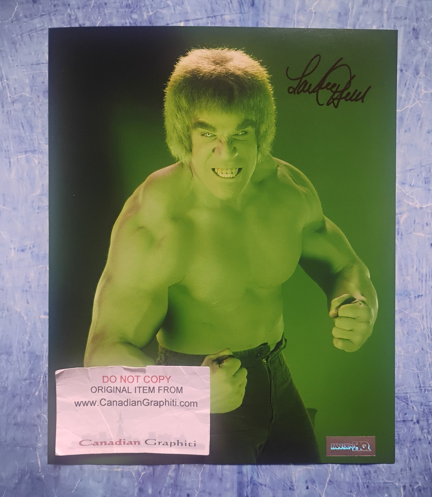 Lou Ferrigno Hand Signed Autograph 8x10 Photo COA Supernatural