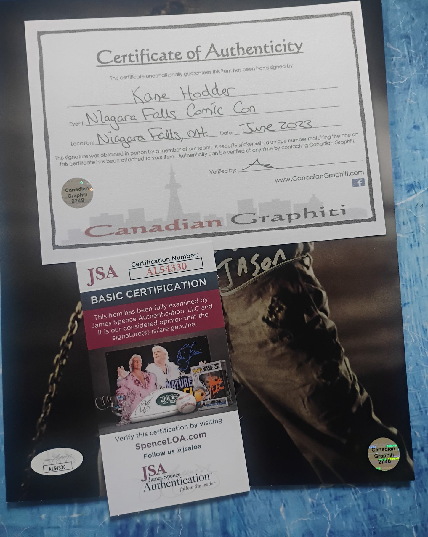 Kane Hodder Hand Signed Autograph 8x10 Photo JSA COA Friday The 13th
