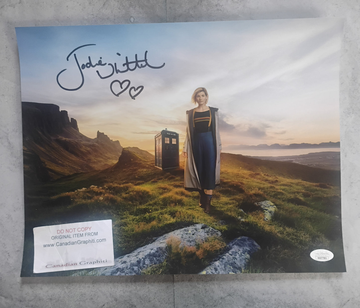 Jodie Whittaker Hand Signed Autograph 11x14 Photo JSA COA Doctor Who