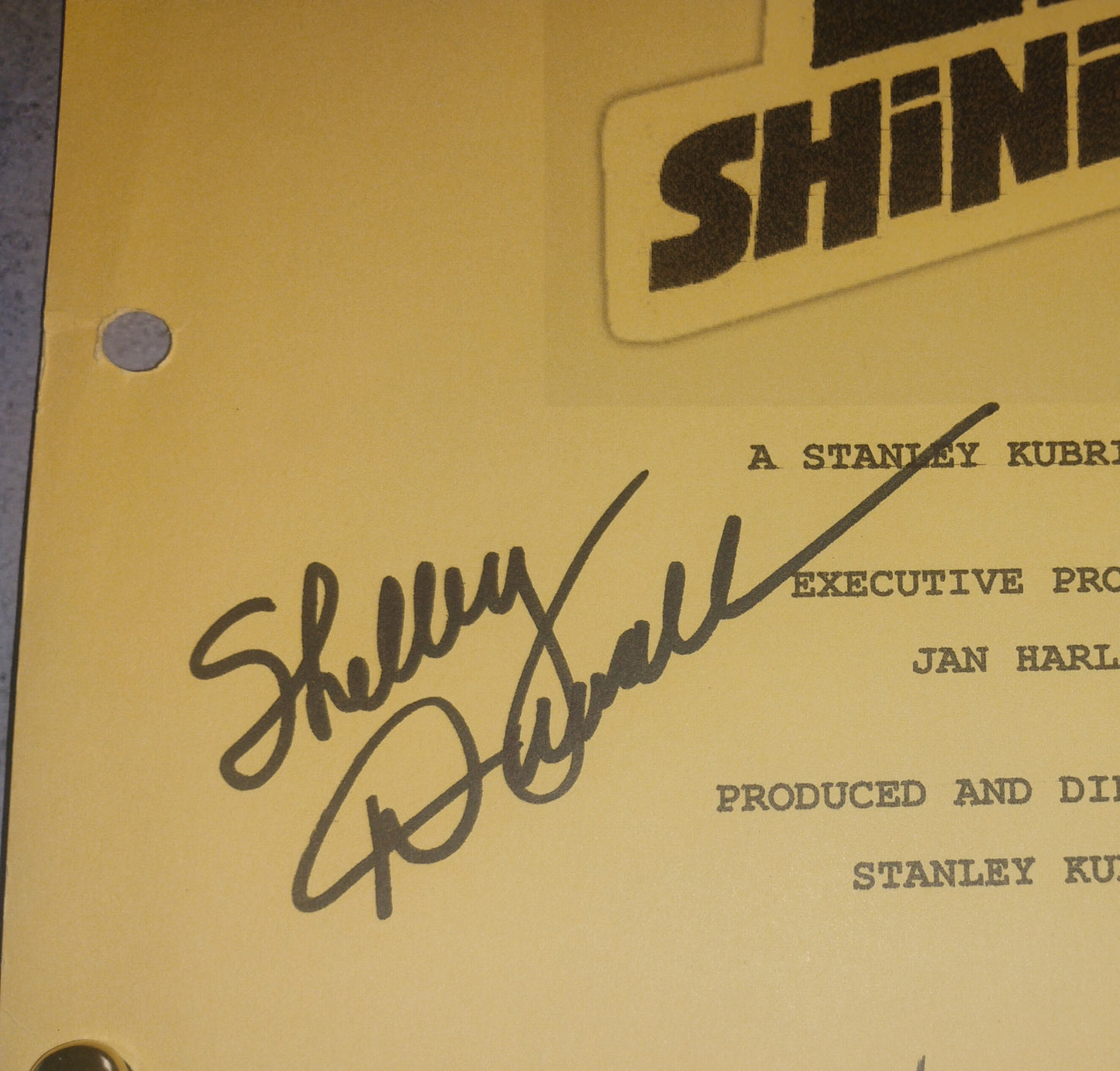 Shelley Duvall, Danny Lloyd & Jack Nicholson Hand Signed Autograph The Shining Script