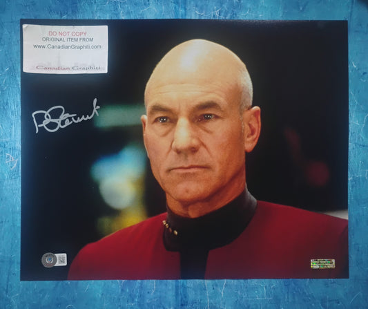 Patrick Stewart Hand Signed Autograph 11x14 Photo BAS COA Star Trek