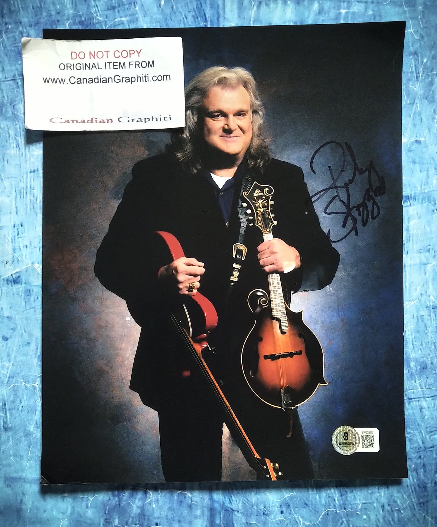 Ricky Skaggs Hand Signed Autograph 8x10 Photo BAS COA