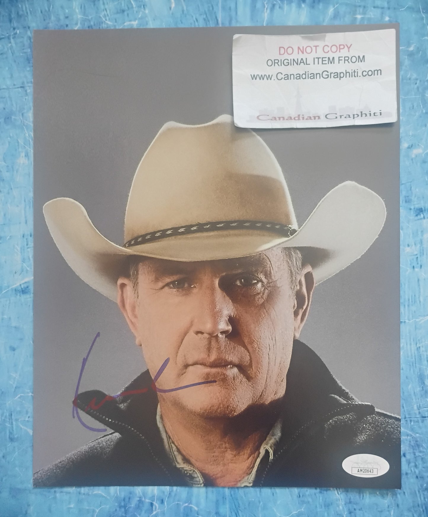 Kevin Costner Hand Signed Autograph 8x10 Photo JSA COA Yellowstone