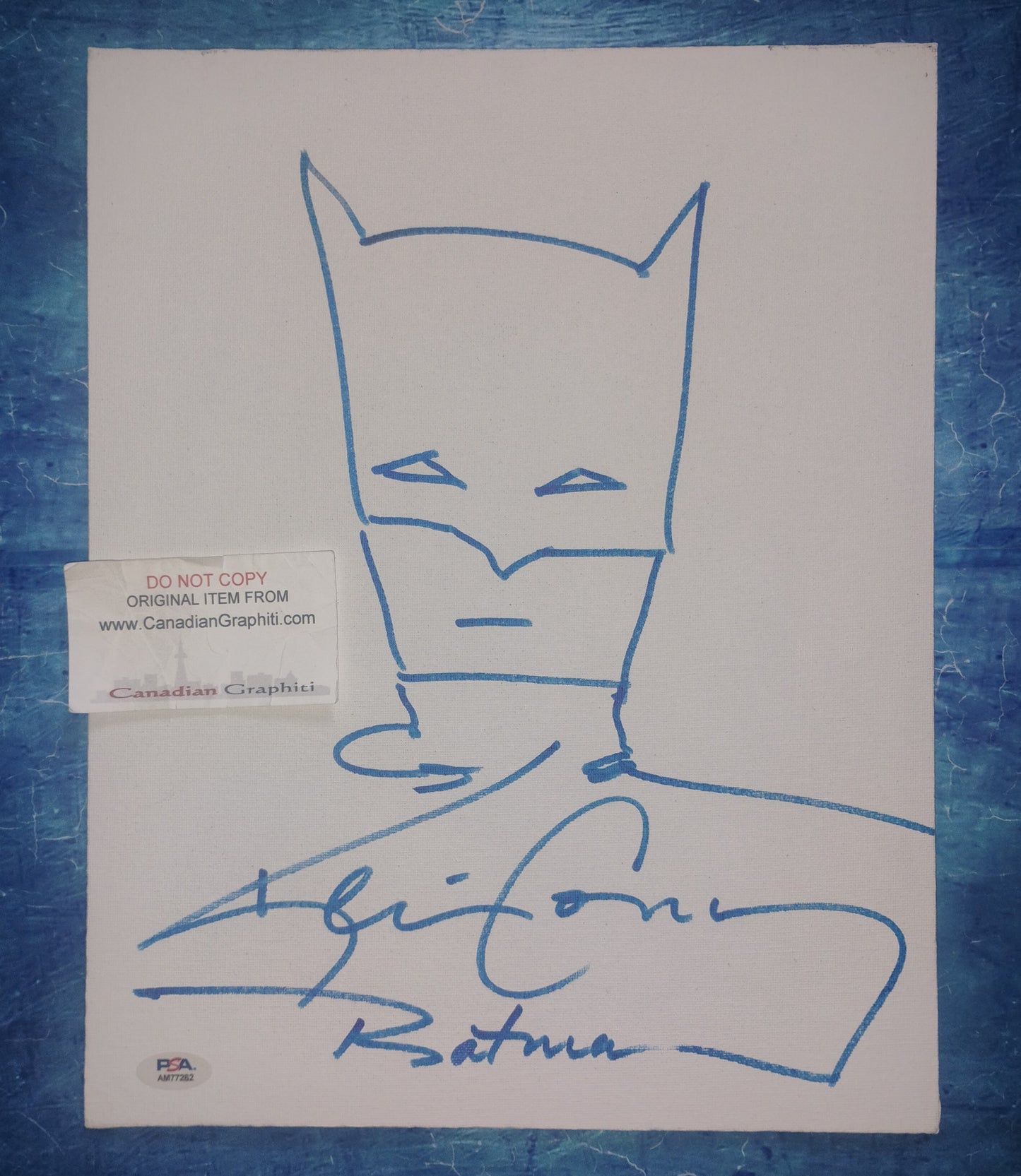 Kevin Conroy Hand Signed Autograph Batman Sketch PSA COA