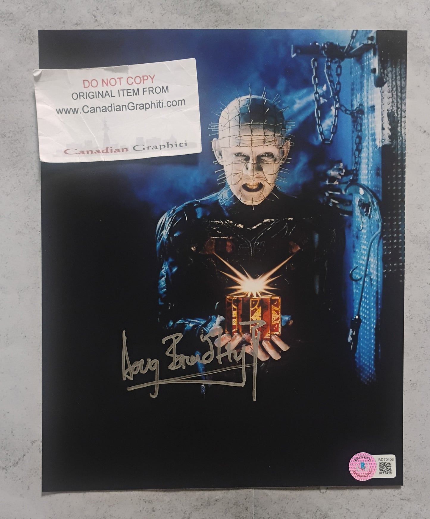 Doug Bradley Hand Signed Autograph 8x10 Photo BAS COA Hellraiser
