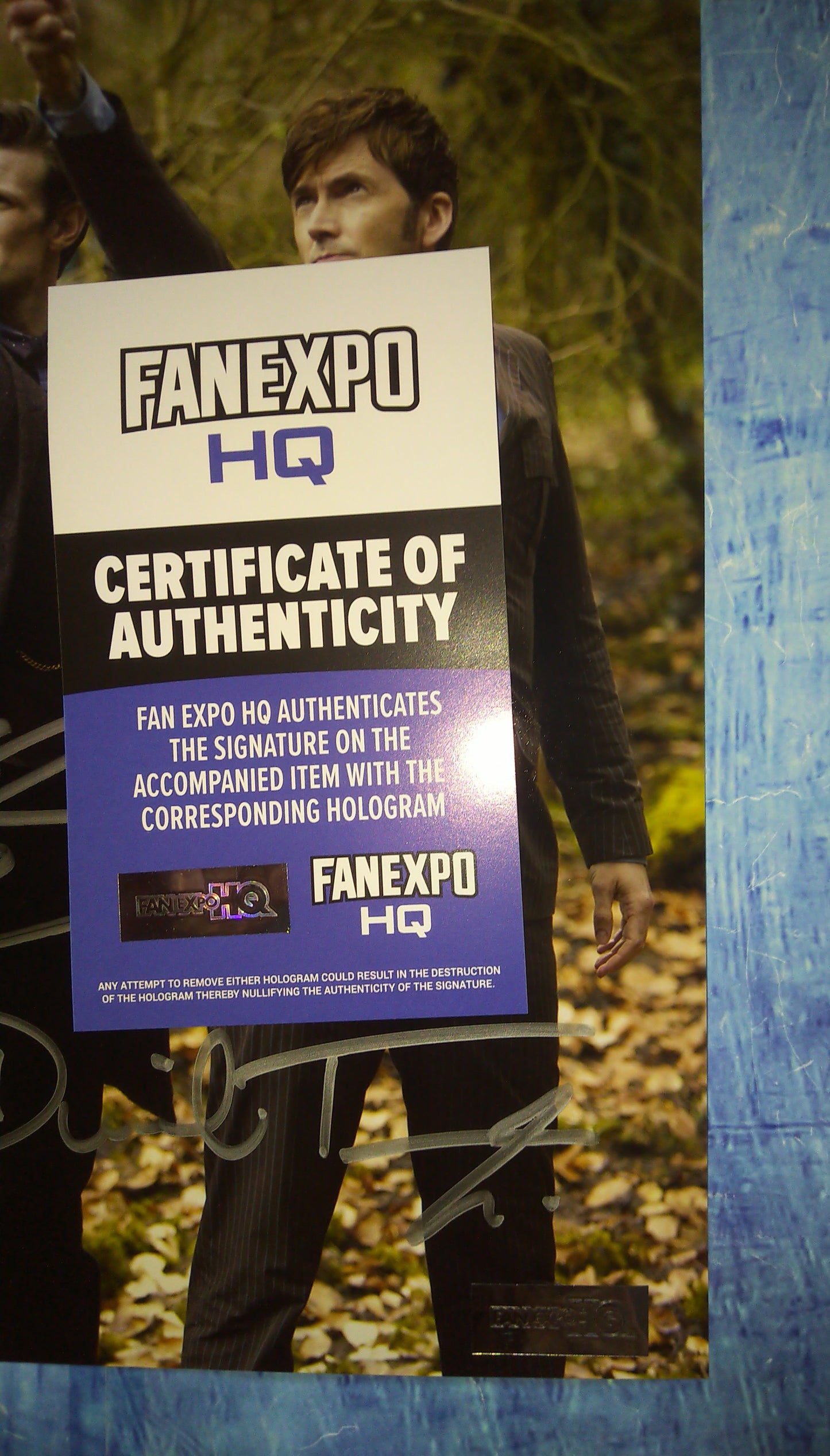 David Tennant & Matt Smith Hand Signed Autograph 8x10 Photo COA Doctor Who