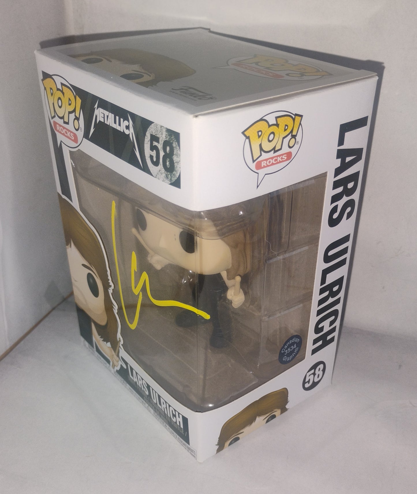 Lars Ulrich Hand Signed Autograph Metallica Funko Pop COA