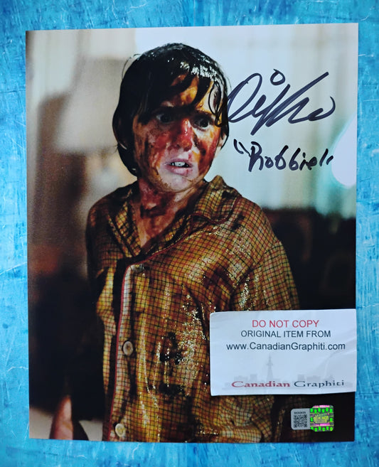 Oliver Robbins Hand Signed Autograph 8x10 Photo COA Poltergeist