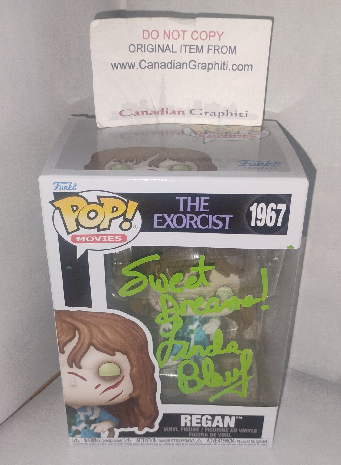 Linda Blair Hand Signed Autograph The Exorcist Funko Pop COA