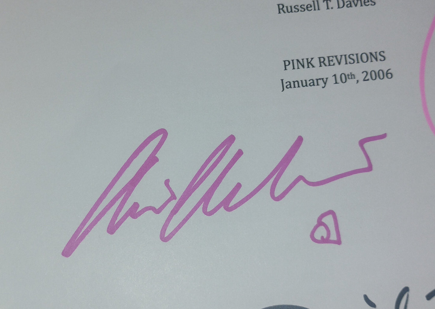 Doctor Who 4x Cast  Hand Signed Script COA David Tennant, Billie Piper, Noel Clarke & Camille Coduri