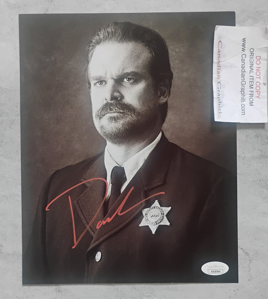 David Harbour Hand Signed Autograph 8x10 Photo JSA COA Stranger Things