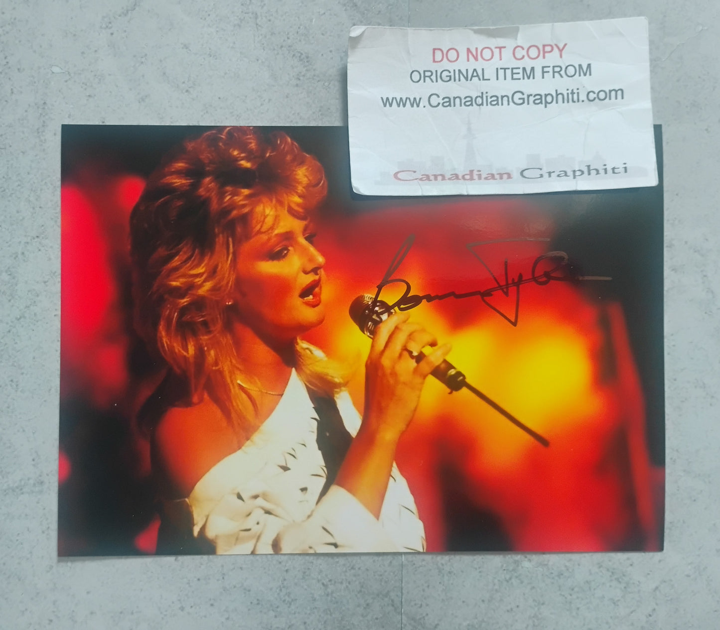 Bonnie Tyler Hand Signed Autograph Photo COA