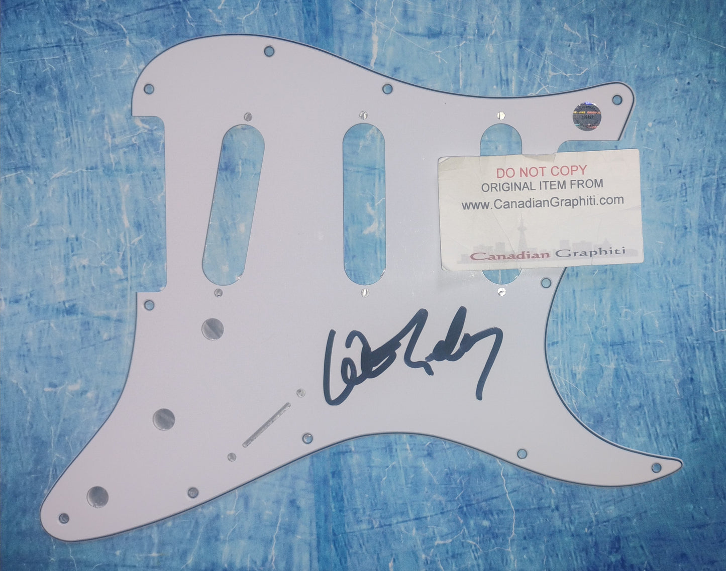 Willie Nelson Hand Signed Autograph Guitar Pick Guard COA