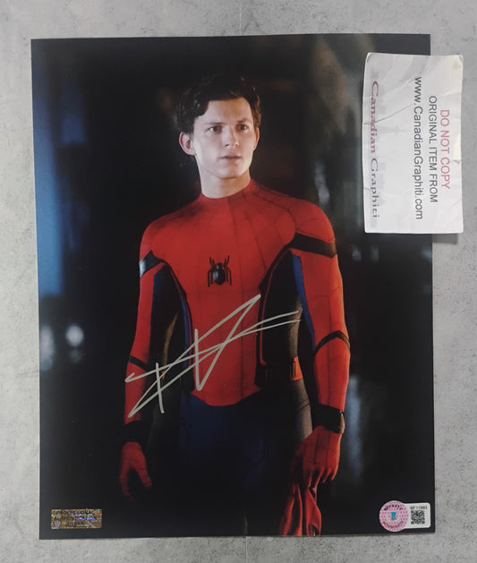 Tom Holland Hand Signed Autograph 8x10 Photo BAS COA Spider-man