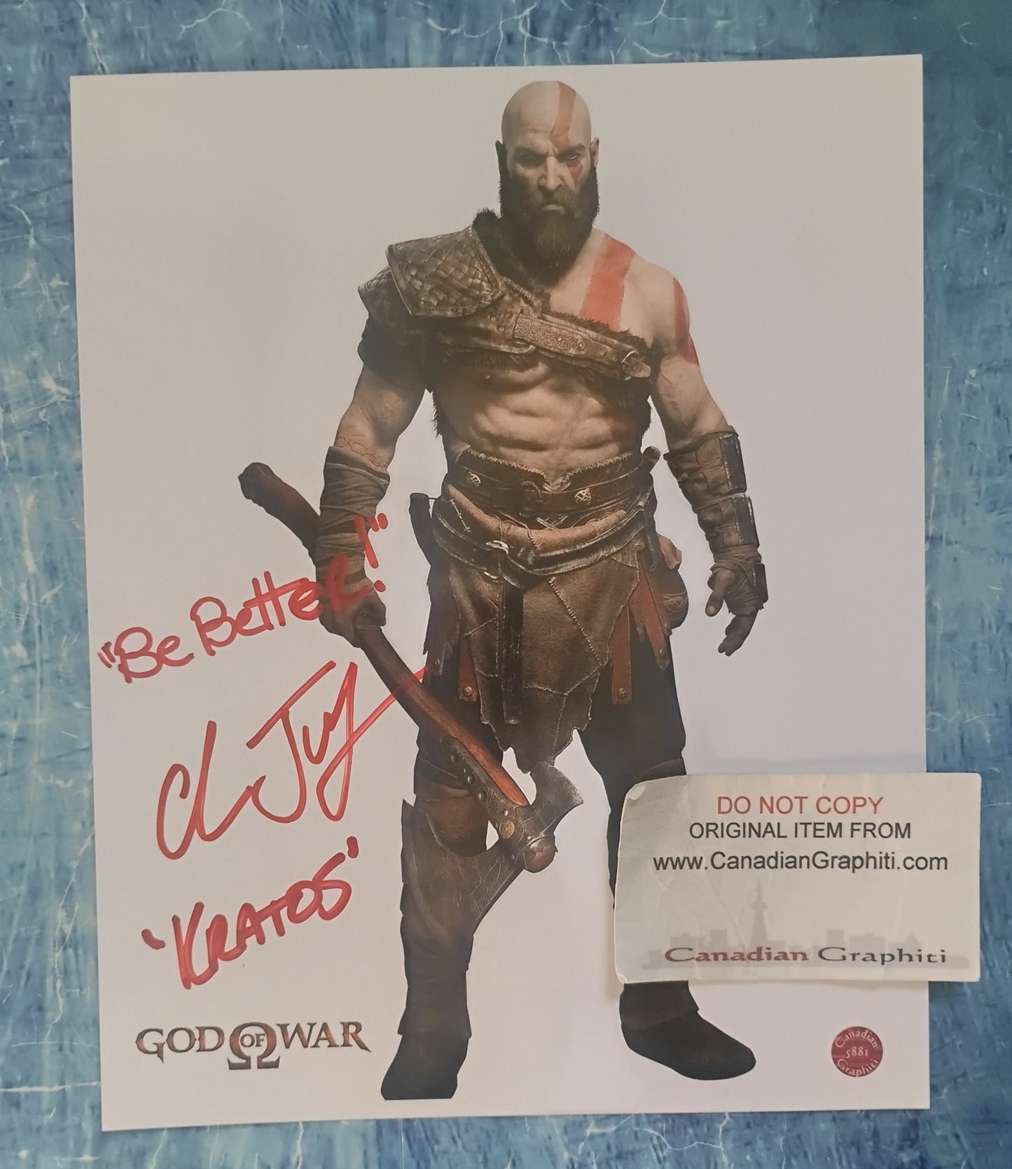 Christopher Judge Hand Signed Autograph 8x10 Photo OPix COA God Of War Kratos