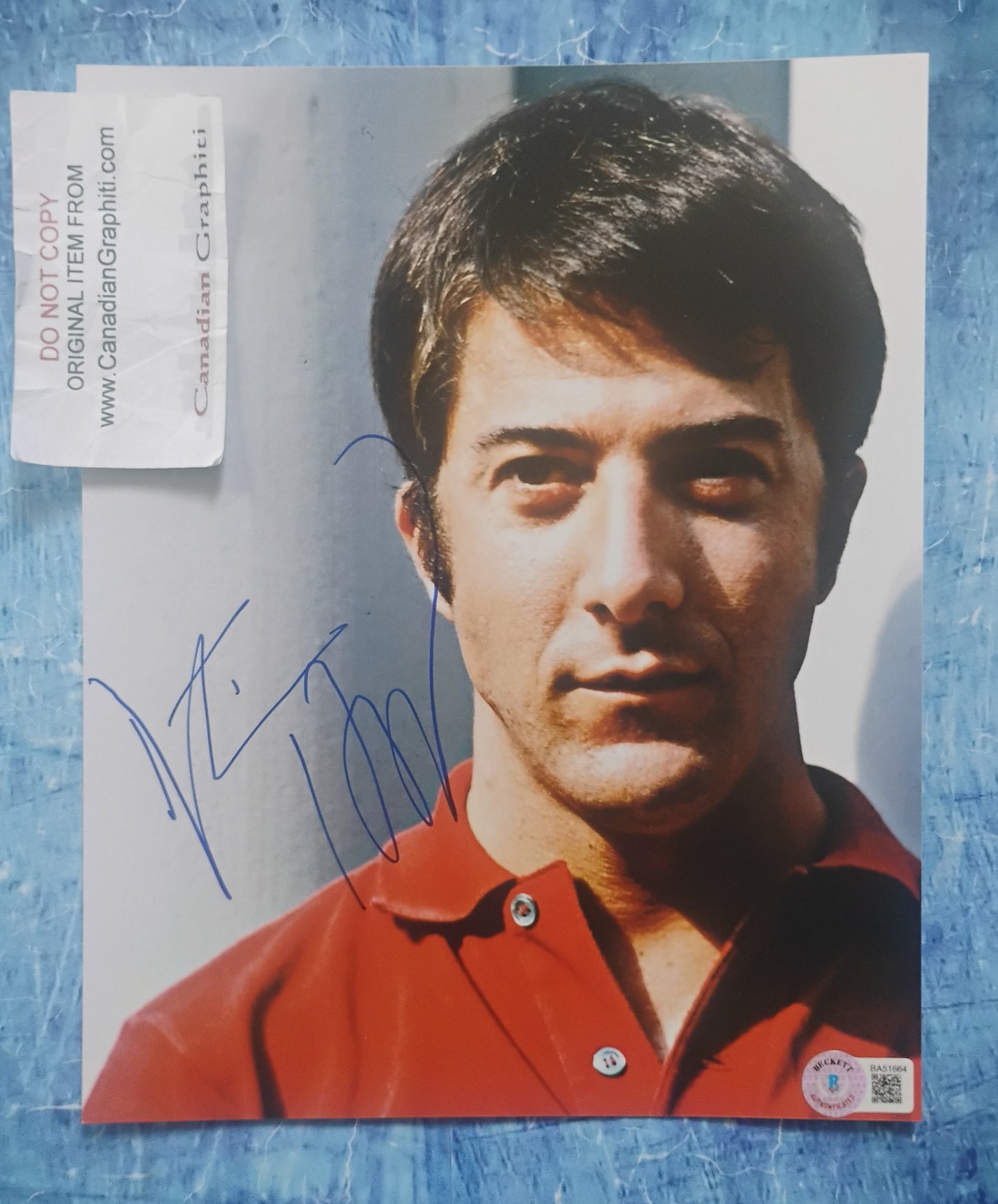 Dustin Hoffman Hand Signed Autograph 8x10 Photo BAS COA