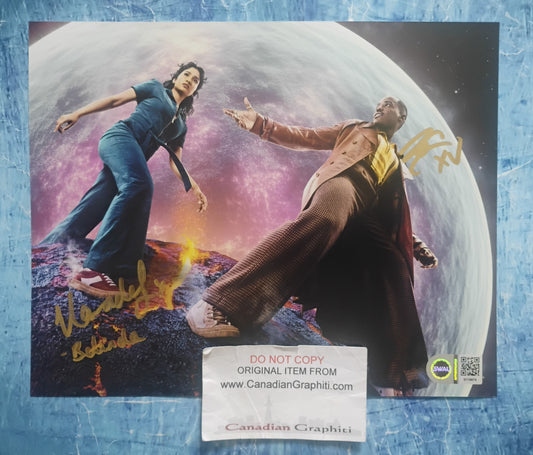 Ncuti Gatwa & Varada Sethu Hand Signed Autograph 8x10 Photo SWAU COA Doctor Who
