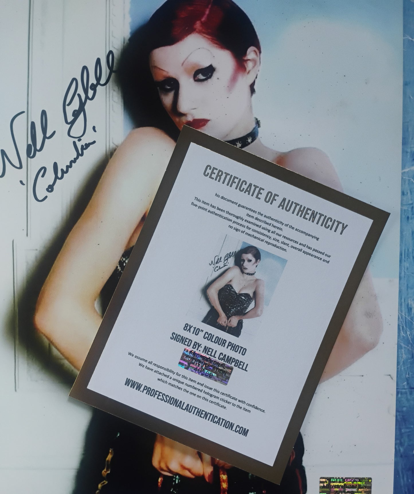 Nell Campbell Hand Signed Autograph 8x10 Photo COA Rocky Horror Picture Show