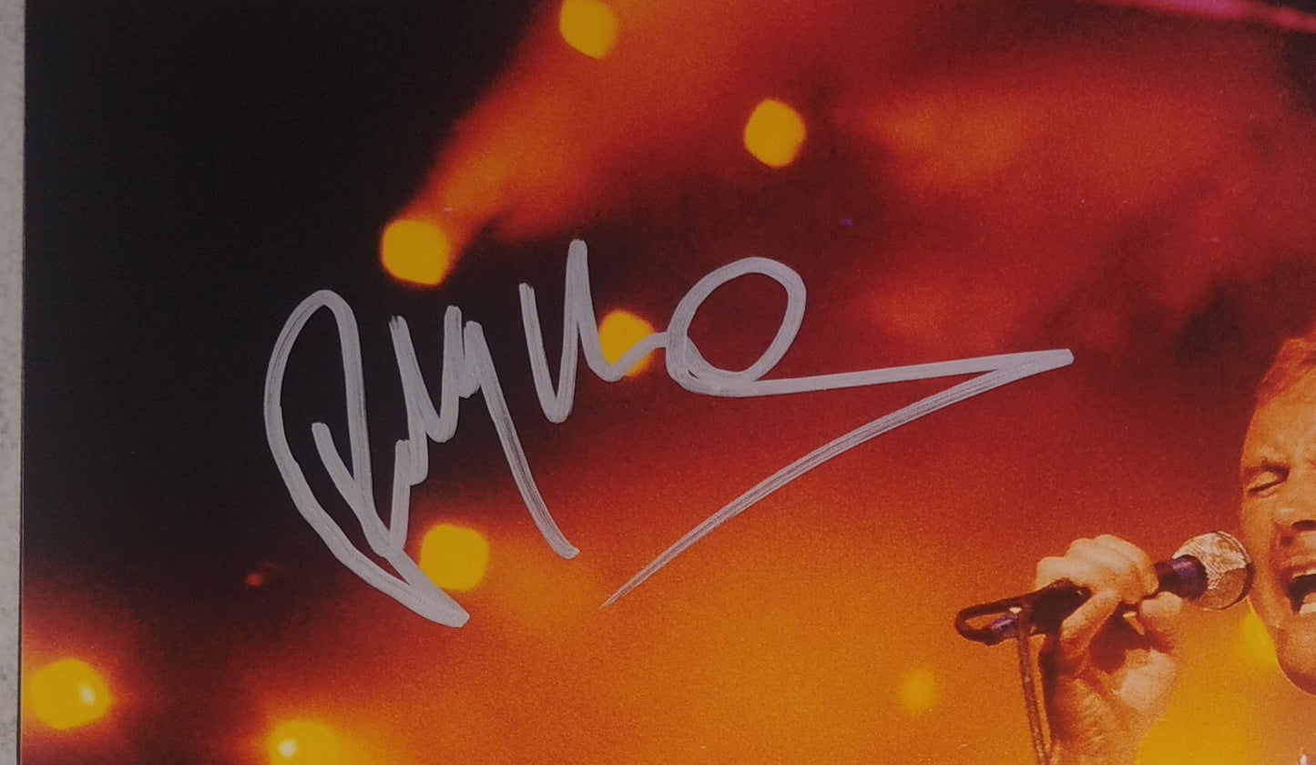 Phil Collins Hand Signed Autograph 8x10 Photo BAS COA