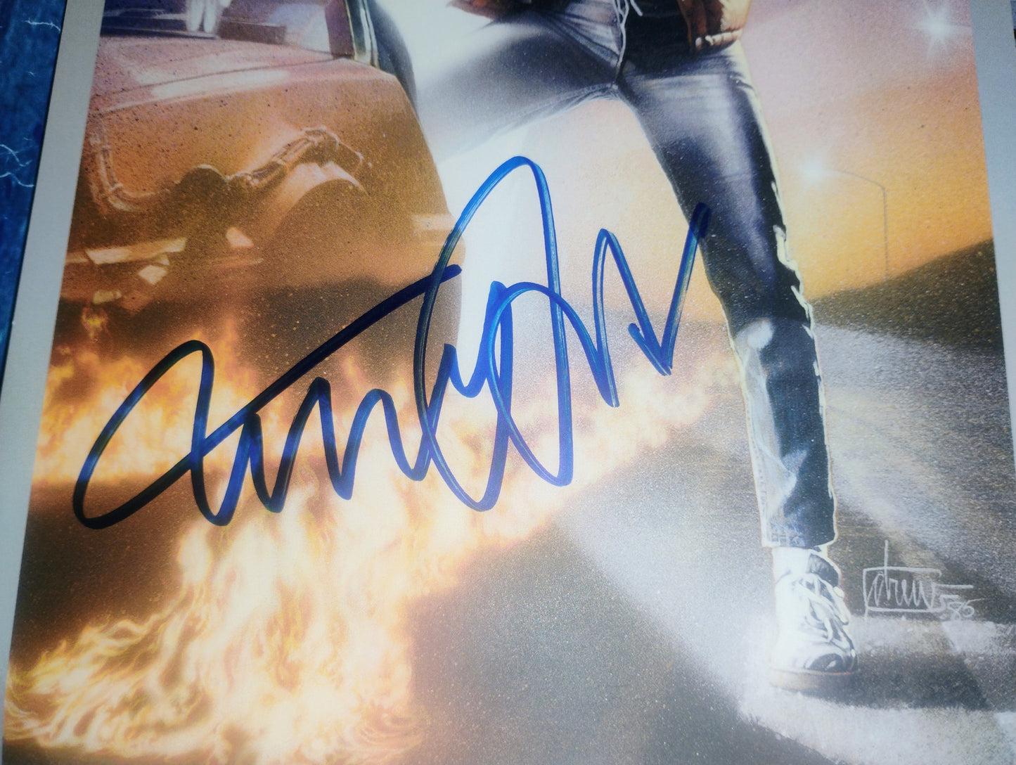 Back To The Future 4x Hand Signed Autograph Artwork Print COA Drew Struzan