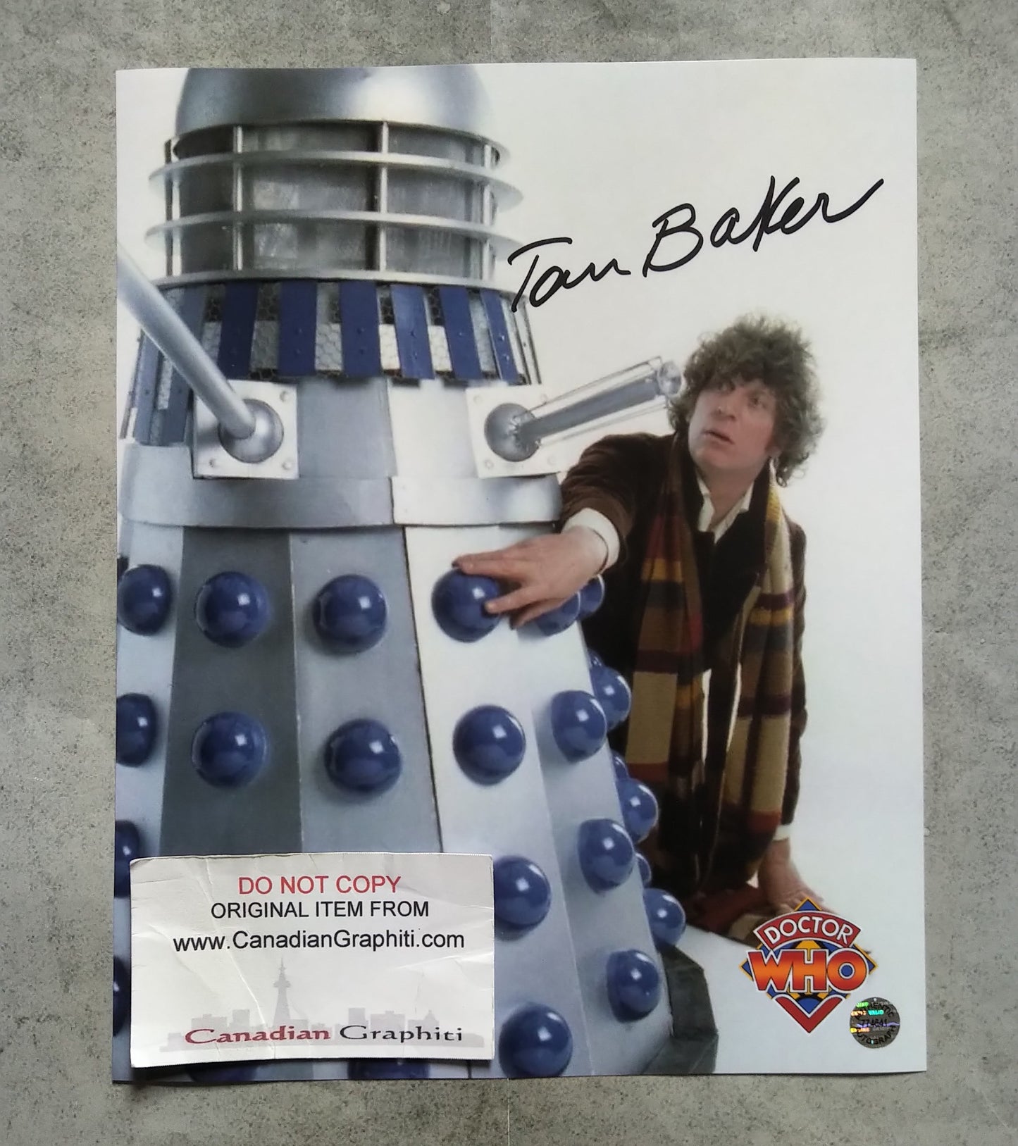 Tom Baker Hand Signed Autograph 8x10 Photo COA Doctor Who