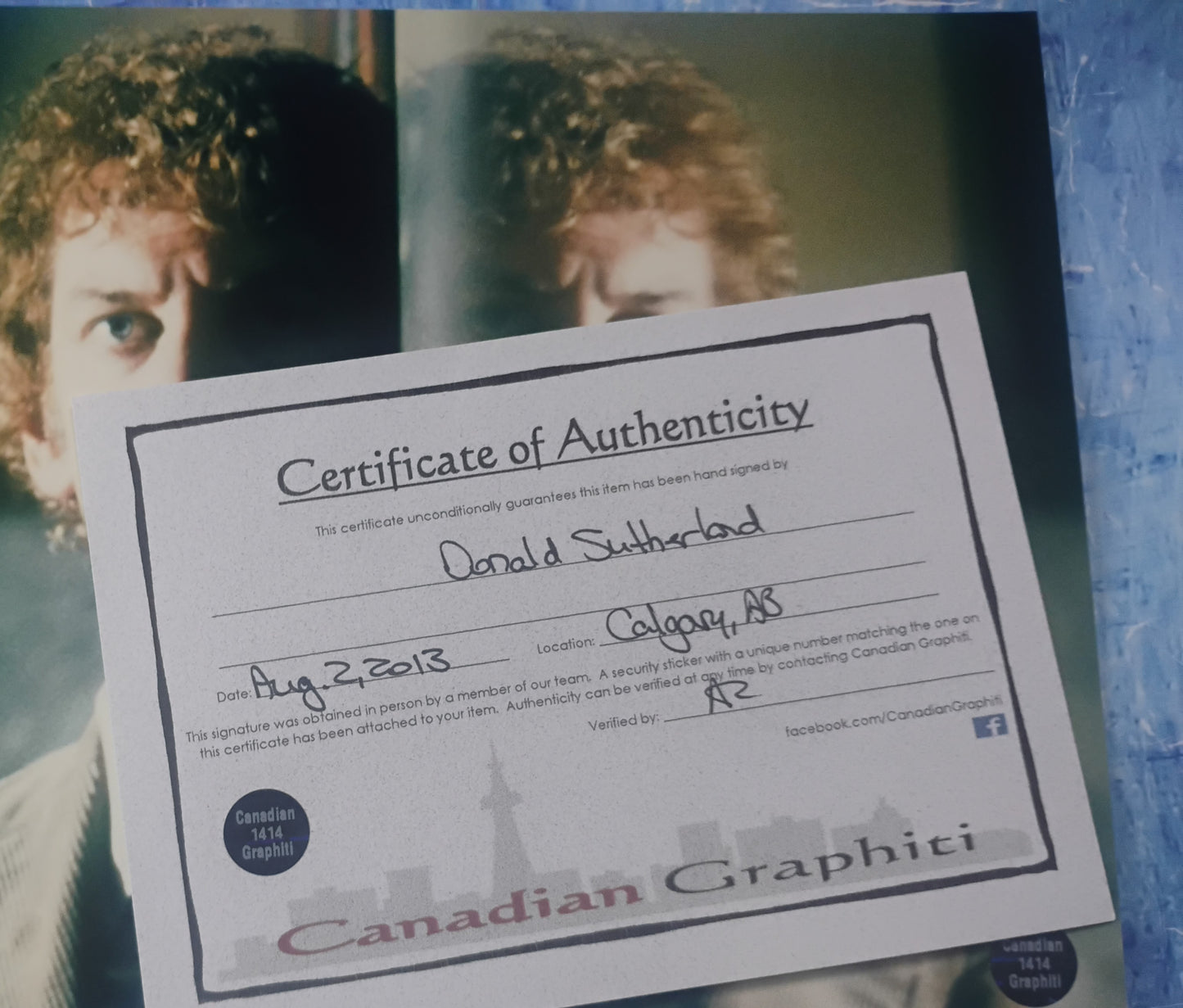 Donald Sutherland Hand Signed Autograph 8x10 Photo COA Invasion Of The Body Snatchers