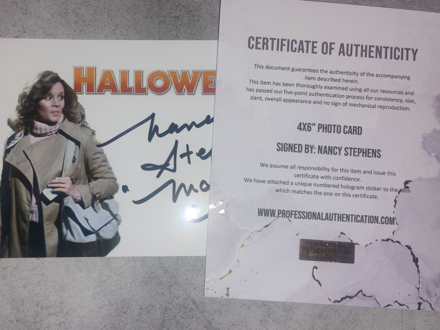 Nancy Stephens Hand Signed Autograph Photo COA Halloween