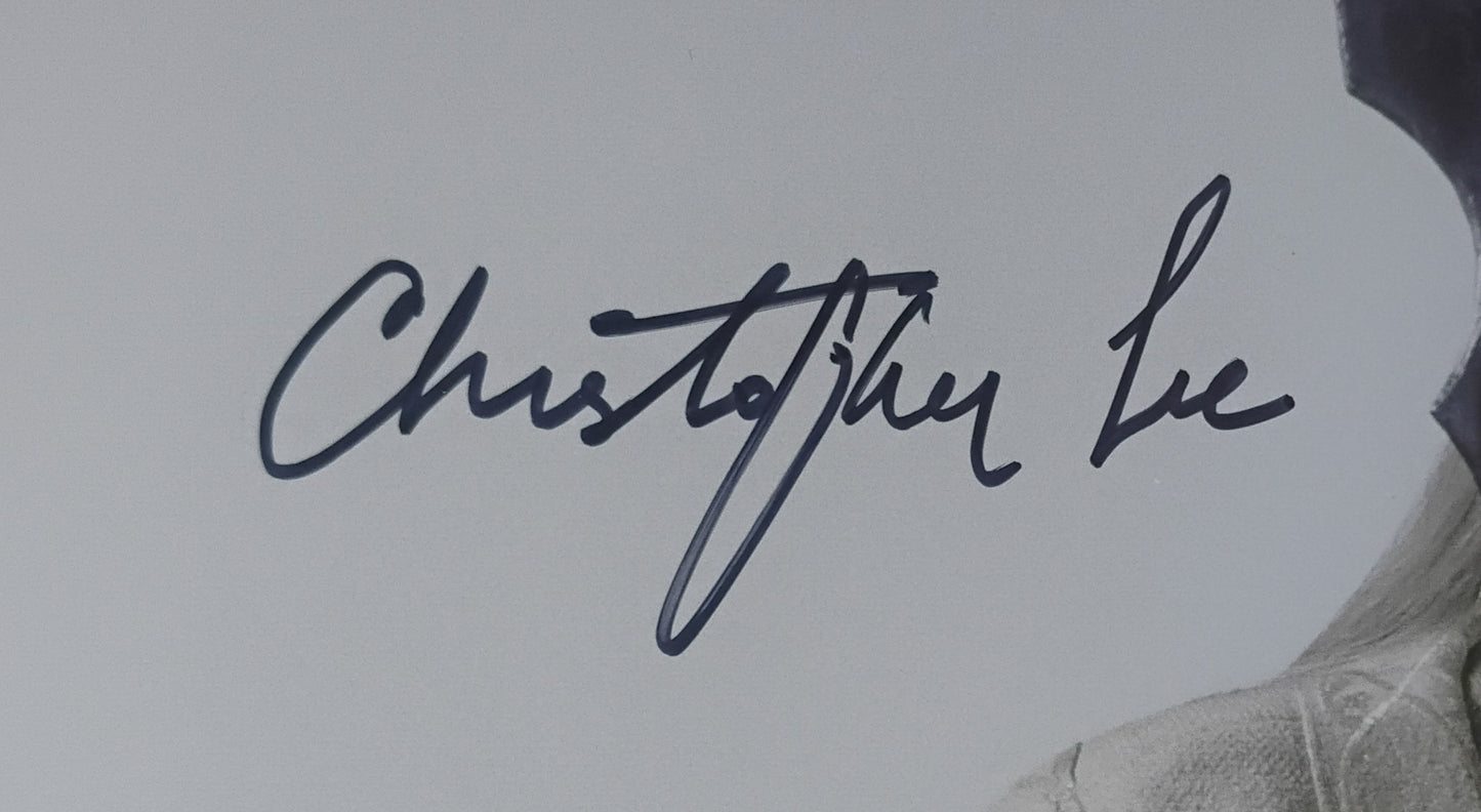 Christopher Lee Hand Signed Autograph 11x14 Photo COA Lord Of The Rings