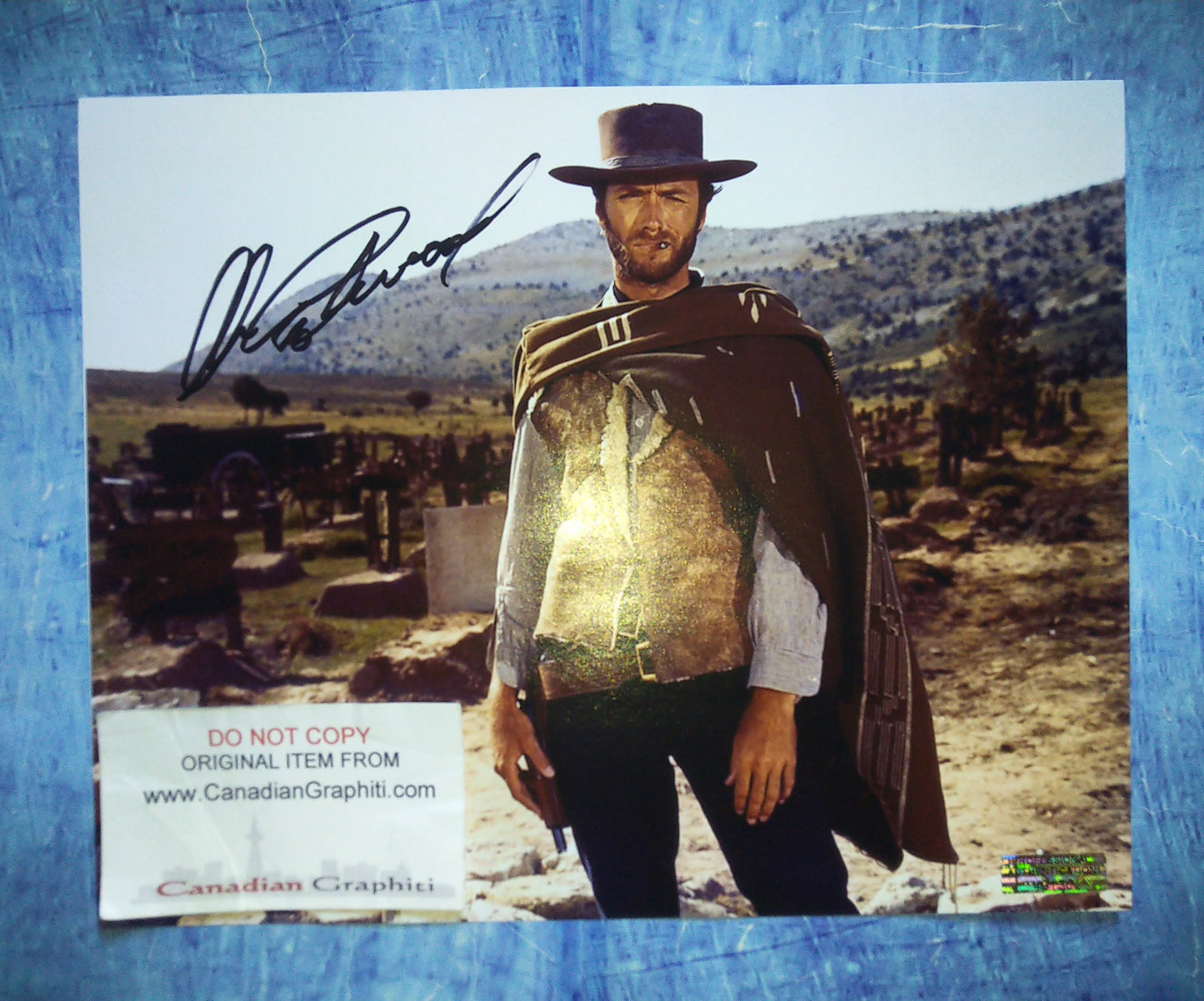 Clint Eastwood Hand Signed Autograph 8x10 Photo COA The Good, The Bad & The Ugly
