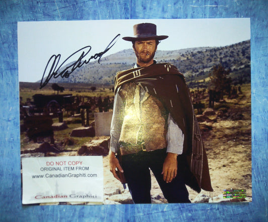Clint Eastwood Hand Signed Autograph 8x10 Photo COA The Good, The Bad & The Ugly