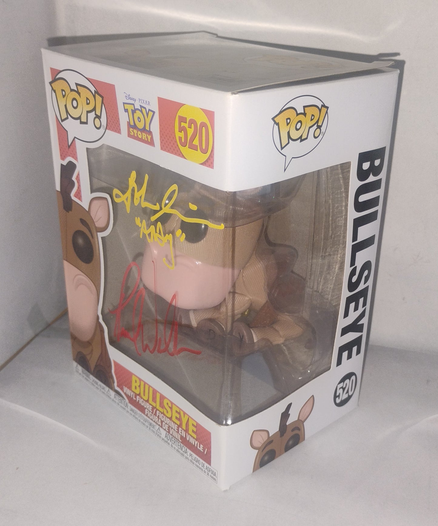 Frank Welker & John Morris Hand Signed Autograph Toy Story Funko Pop COA